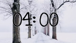 4 Minute Winter ❄️ Countdown Timer ⏱ [upl. by Aleirbag]