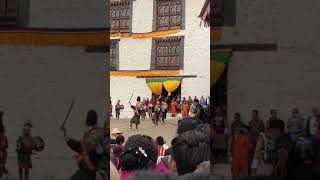 Masked Monk Dancers Bhutan Paro Tshechu Festival [upl. by Andre]