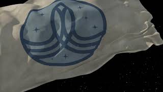 Waving flag and Fictional Anthem of the Planetary Union [upl. by Anawqahs]