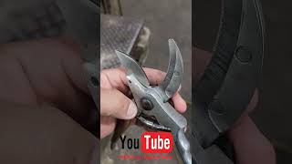 Quick little sharpen small engine repair sharpen stihl lopper cutter scissors tree cut [upl. by Basilio853]