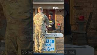 Air Force sergeant helps young boy selling cookies raise over 14000 [upl. by Ynohtona]