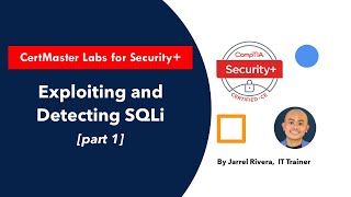 CompTIA Security labs  Exploiting and Detecting SQLi  part 1 [upl. by Cleasta269]