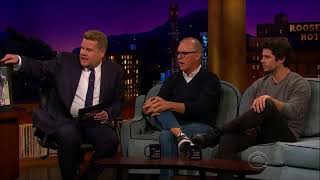 VOSTFR Dylan OBrien amp Michael Keaton parle Baseball dans le Late Late Show [upl. by Etra]