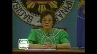 Statement of President Corazon C Aquino on the failed coup attempt of August 1987 [upl. by Tiler461]