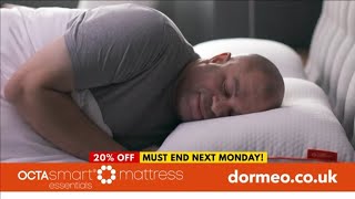 Dormeo  Octasmart Essentials Mattress  FULL TELESHOPPING INFORMERCIAL [upl. by Aihceyt]