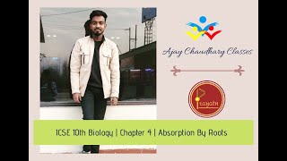 Absorption by Roots  ICSE 10th Biology  Lecture Video By Aman Saxena Sir  Being Brilliant [upl. by Ordnaxela439]