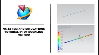 NX12FEM Analysis Tutorial 1 of Buckling method [upl. by Martel]