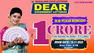 LOTTERY SAMBAD DEAR 8 PM 15112023 NAGALAND LOTTERY LIVE DEAR LOTTERY LIVE LOTTERY SAMBAD LIVE [upl. by Dareg]