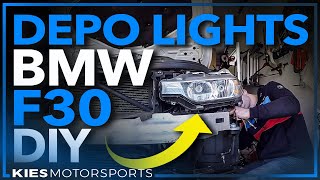 BMW F30 328i Xenon Style Light Retrofit Depo Projector Lights [upl. by Wohlen145]