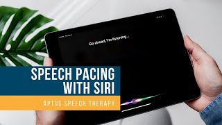 Dysarthria Exercises Speech Pacing with Siri [upl. by Dnalel]