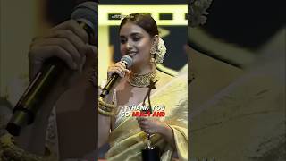 Keerthy Suresh💛 Heartwarming Speech  Nexa Siima Awards [upl. by Alena851]