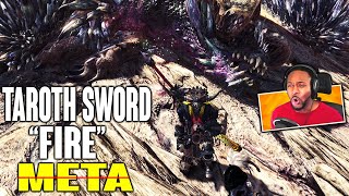 MHW Iceborne ∙ Farewell Taroth Sword quotFirequot Old Meta Longsword Kulve Taroth Set [upl. by Swor67]