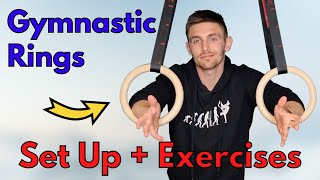 Gymnastic Rings  Full Beginner Guide  Set Up  Exercises  FITBEAST [upl. by Sherwin130]