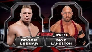 WWE Raw Brock Lesnar Vs Ryback Full Match HD [upl. by Cocke]