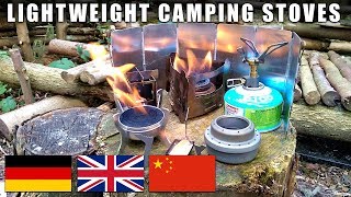 Lightweight Backpacking  Camping Stoves Compared Bushbox Esbit Polymath [upl. by Anibla]