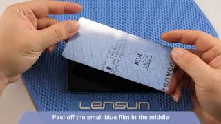 Lensun CustomizPro  Cut amp Install EyeCare Anti Blue Light Screen Protector [upl. by Hgierb173]