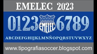 Tipografía Emelec 2023 FREE DOWNLOAD [upl. by Proffitt]