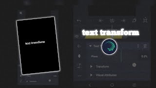 ।।text transform effect tutorial।। text transform alight motion effect tutorial।। [upl. by Heddi]