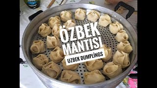 Özbek Mantısı Tavuklu  Uzbek Manti with Chicken [upl. by Urdna]