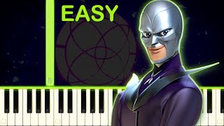 HAWK MOTH SONG  Miraculous Ladybug  EASY Piano Tutorial [upl. by Jadda]