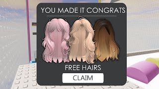 HURRY ROBLOX MADE A FREE HAIR OBBY😳✨ [upl. by Etiuqram]