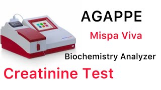 Serum creatinine test biochemistry analyser mispa viva mlt [upl. by Ingles]