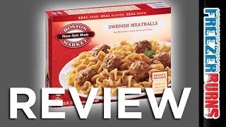 Boston Market Swedish Meatballs Video Review Freezerburns Ep644 [upl. by Dnaloy]