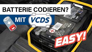 Batteriewechsel und Codieren leicht gemacht – Anleitung mit VCDS [upl. by Eralc]