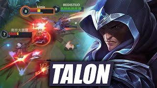 Wild Rift Talon Gameplay  New Champion Build amp Runes [upl. by Nygem]