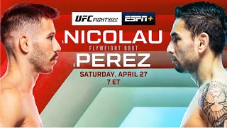 Take Down Live UFC Fight Night Perez v Nicolau [upl. by Notloc298]