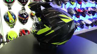 AGV AX9 Steppa Adv Helmet CarbonGreyYellow [upl. by Dempsey771]