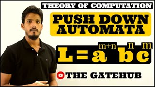 Pushdown Automata PDA for amn bn cm  an bmn cm  an bm cmn  Automata Theory [upl. by Pomfret955]