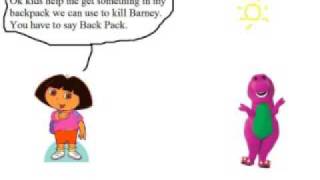 Dora kills Barney [upl. by Ecinrev19]