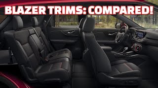 Chevrolet Blazer Trim Levels COMPARED  1LT vs RS Blazer Differences [upl. by Gagliano151]