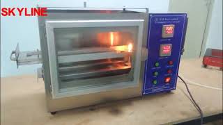 ISO 3795 FMVSS 302 DIN 75200 Flammability Testing Equipment Horizontal Flammability Tester [upl. by Can]