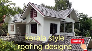 kerala style roofing designs sheet and tiles [upl. by Eintihw162]