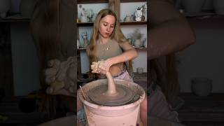 Every day💕🏺 pottery potterygirl ceramic relaxing clay asmr shorts [upl. by Nyahs]