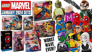 FIRST LOOK LEGO Marvel January 2024 Sets REVEALED Worst Wave EVER [upl. by Youngran400]