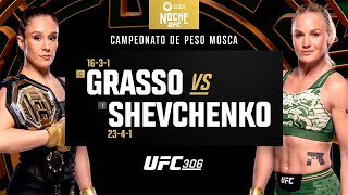 Noche UFC 306 Alexa Grasso vs Valentina Shevchenko Highlights [upl. by Calder]