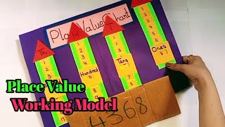 Place Value Chart Activity Ideas  Maths Working Model Place Value [upl. by Esilec]