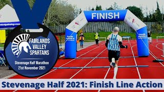 Stevenage Half Marathon 2021  Start amp Finish Line Action [upl. by Negem922]