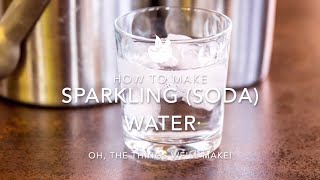 How to make sparkling water aka soda water or seltzer in a soda siphon [upl. by Rawlinson]