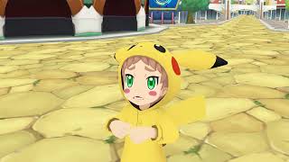 MMD x Pokémon  Little Guy Big Problem ft Poké Kid ♂ and Greta [upl. by Dorahs234]