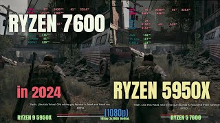 Ryzen 7600 vs Ryzen 5950x in 2024 [upl. by Ayela]