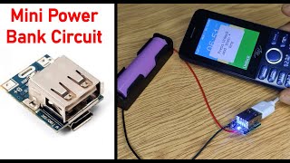 Mini Power Bank Circuit  5V Lithium Battery Charger Step Up Protection Board  Boost Power [upl. by Logan]