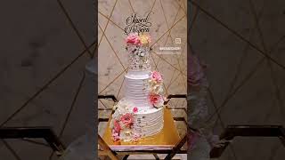 Beautiful wedding cake design DIY wedding cake mayascakery [upl. by Anatolio]