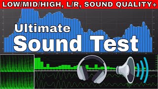 Test Your SpeakersHeadphone Sound Test LowMidHigh LR Test Bass Test Quality Frequency Range [upl. by Bernadina]