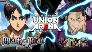 Union Arena TCG  Squad 104 AOT Vs Todo Aoi JJK [upl. by Opal]