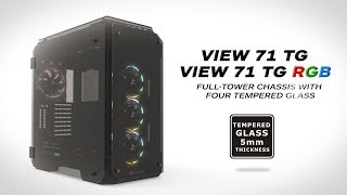 Thermaltake View 71 FullTower Tempered Glass Chassis Product Animation [upl. by Aym]