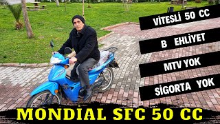 Mondial Sfc 50 cc İnceleme  Mondial SFC 50 Alınır mı  Vitesli 50 cc [upl. by Chee]